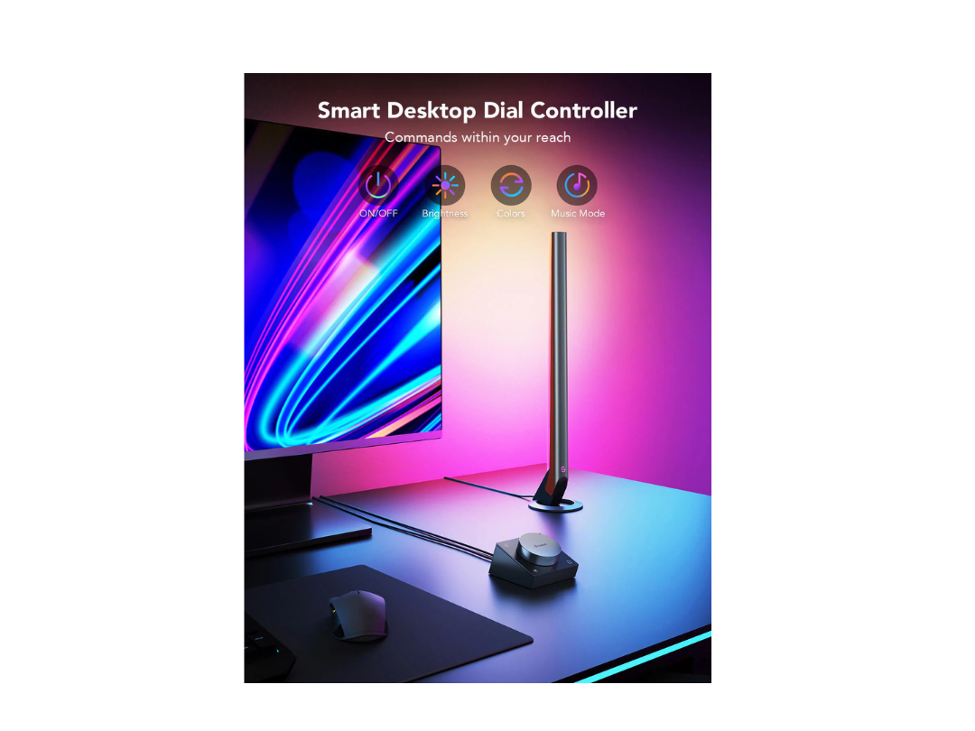 Govee RGBIC Wi-Fi Gaming Light Bars with Smart Controller Govee RGBIC Wi-Fi Gaming Light Bars with Smart Controller